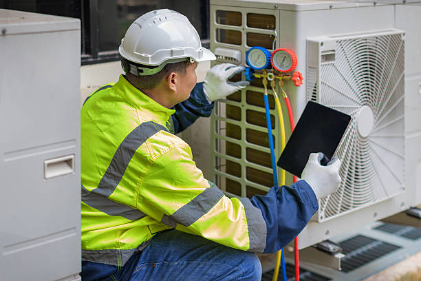 Professional Heat Pump Repair technician working in Glenwood, NJ